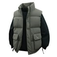 thumbnail image 1 of Men's Lightweight Quilted Sleeveless Vest Warm Winter Outerwear Coat For Cold Weather Casual Wear, 1 of 4