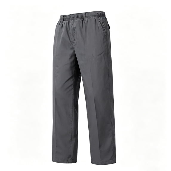 Men's Lightweight Ripstop Tactical Cargo Pants, Cooling Work Pants Elastic Waist Relaxed Fit Hiking Pants Big & Tall Size M-5XL Navy