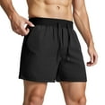 thumbnail image 1 of Men's Lightweight Running Gym Shorts with Zipper Pockets for Athletic Workout Basketball and Casual Wear 7 Inch 5 Inch 9 Inch Options Men's Pants Summer Solid Color Adaptive, 1 of 5