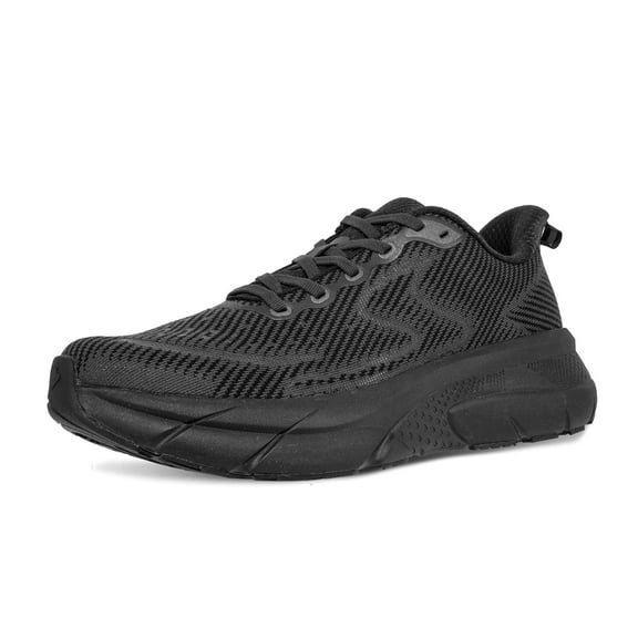 Men’s Lightweight Running Shoes Women's Stylish Athletic Sneakers for Walking Workout Gym Tennis Cross-Training Black Size 8.5