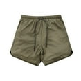 thumbnail image 1 of Men's Lightweight Running Shorts with Built-in Liner for Gym Training Outdoor Sports and Casual Wear Mens Shor Drawstring Elastic Waist Casual Beach Pants, 1 of 3