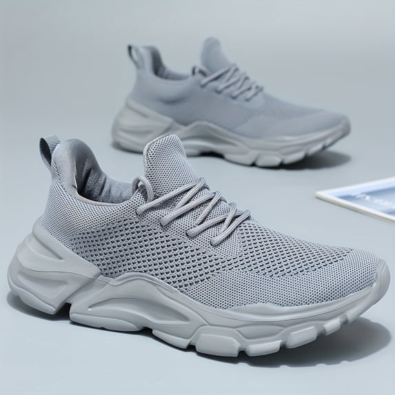 Men's Lightweight Sneakers - Athletic Shoes - Breathable Lace-ups
