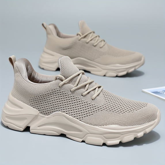 Men's Lightweight Sneakers - Athletic Shoes - Breathable Lace-ups