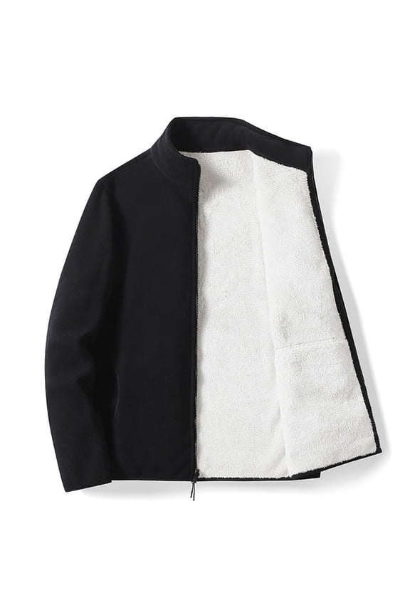 Men's Lightweight Softshell Jacket Warm Fleece Lined Windbreaker Waterproof Soft Shell Fashion Casual Jacket Casing Long Sleeve Pocket Solid Color Bottoming Cardigan Coat for Outdoor Hiking