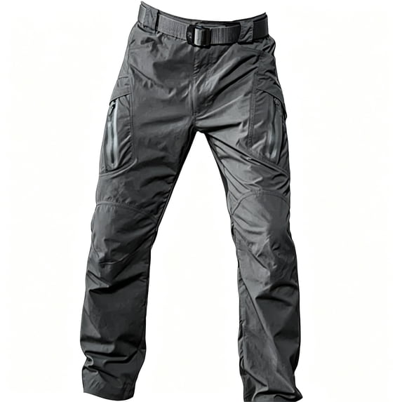 Men's Lightweight Stretch Cargo Pants Tapered Fit Outdoor Hiking Trousers S-XXL