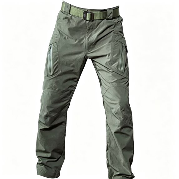 Men's Lightweight Stretch Cargo Pants Tapered Fit Outdoor Hiking Trousers S-XXL