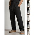 thumbnail image 1 of Men's Lightweight Sweatpants Cotton Straight Leg Lounge Pants with Pockets Elastic Waist Outdoor Hiking Pant, 1 of 8