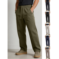 thumbnail image 1 of Men's Lightweight Sweatpants Cotton Straight Leg Lounge Pants with Pockets Elastic Waist Outdoor Hiking Pant, 1 of 8