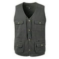 thumbnail image 1 of Men's Lightweight V Neck Outdoor Vest for Fishing Photography Travel Work Casual Leisure Jacket Mens Summer Lightweight Pullover Tee Shirts, 1 of 5
