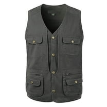 Men's Lightweight V Neck Outdoor Vest for Fishing Photography Travel Work Casual Leisure Jacket Mens Summer Lightweight Pullover Tee Shirts