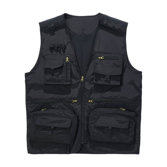 Men's Lightweight Vest Casual Outdoor Zip Up Sleeveless Jacket Breathable Comfortable Layering Piece For Spring Summer Daily Wear