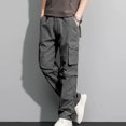 thumbnail image 1 of Men’s Lightweight Water Repellent Zip Off Hiking Pants, Stretch Straight Multi Pocket Travel Cargo Trousers, 1 of 8