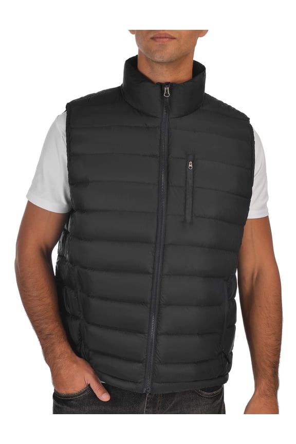 Men's Lightweight Water-Resistant Down Vest Warm Sleeveless Puffer Vest