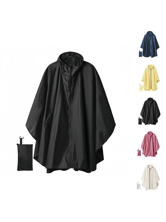 Men's Lightweight Waterproof Hooded Rain Jacket Plus Size Casual Windbreaker for Hiking, Camping, Travel & Everyday Wear