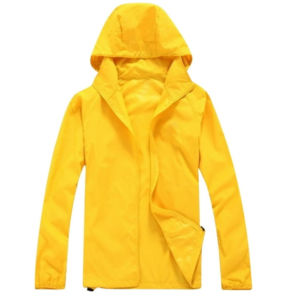 Men's Lightweight Waterproof Packable Jacket Rain Proof Quick Dry Coat Raincoat
