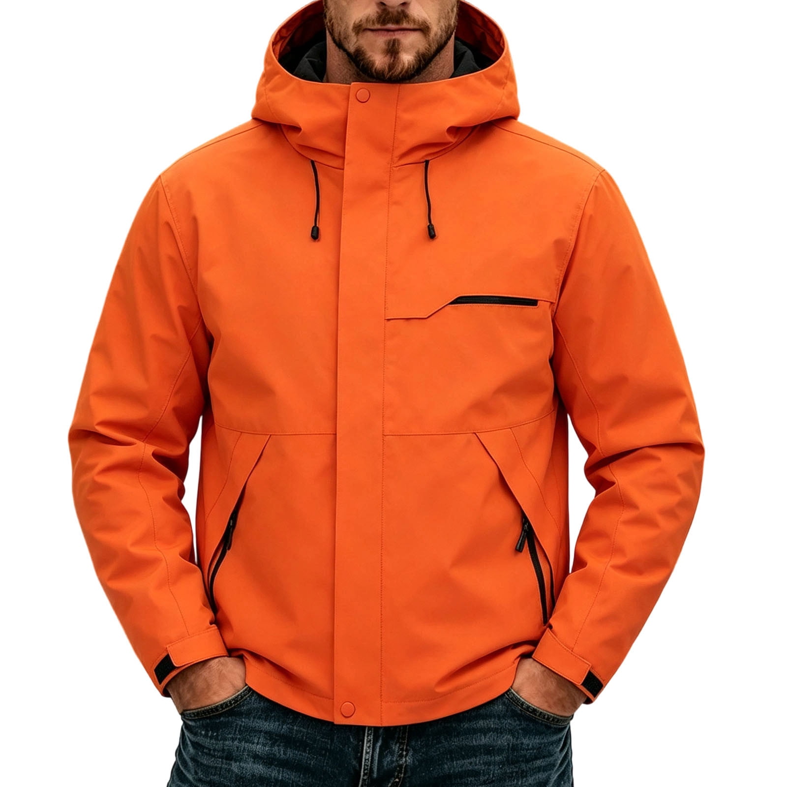 Men's Lightweight Waterproof Rain Jacket,Shell Hooded Outdoor Raincoat ...