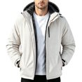 thumbnail image 1 of Men's Lightweight Waterproof Rain Jacket for Outdoor Softshell Breathable Windbreaker Rain Coat Hooded with Pockets, 1 of 7