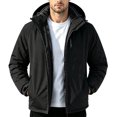 thumbnail image 1 of Men's Lightweight Waterproof Rain Jacket for Outdoor Softshell Breathable Windbreaker Rain Coat Hooded with Pockets, 1 of 7