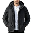 thumbnail image 1 of Men's Lightweight Waterproof Rain Jacket for Outdoor Softshell Breathable Windbreaker Rain Coat Hooded with Pockets, 1 of 8