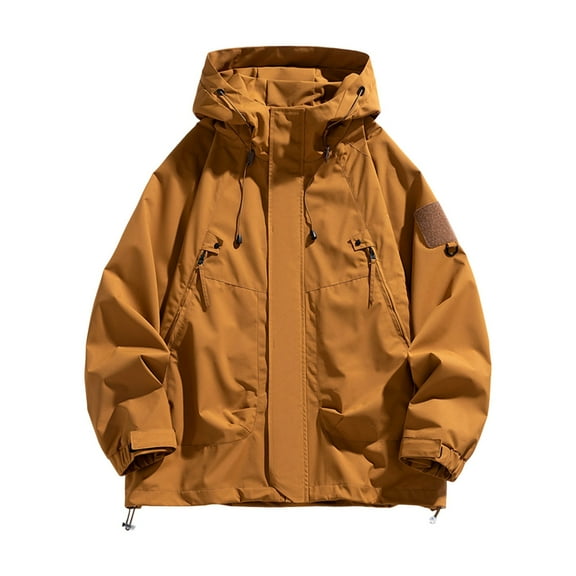 Men's Lightweight Windbreaker Jacket Outdoor Sports Coat with Pockets Breathable Comfortable Casual Wear