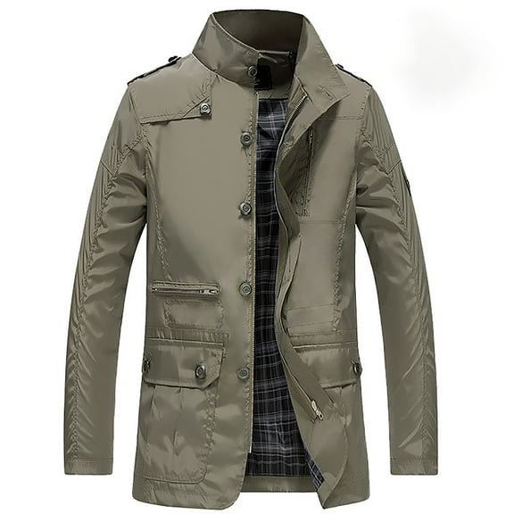 Men's Lightweight Windproof Casual Jacket for Spring Autumn Business Outdoor Travel Comfortable Stylish Coat