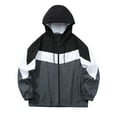 thumbnail image 1 of Men's Lightweight Windproof Hooded Jacket Autumn Winter Casual Outerwear Coat with Breathable Fabric, 1 of 2