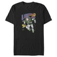 thumbnail image 1 of Men's Lightyear Buzz and Sox Protecting The Galaxy Graphic Tee Black 2X Large, 1 of 5