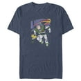 thumbnail image 1 of Men's Lightyear Buzz and Sox Protecting The Galaxy Graphic Tee Navy Blue Heather X Large, 1 of 4