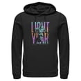 thumbnail image 1 of Men's Lightyear Colorful Logo Pull Over Hoodie Black X Large, 1 of 4