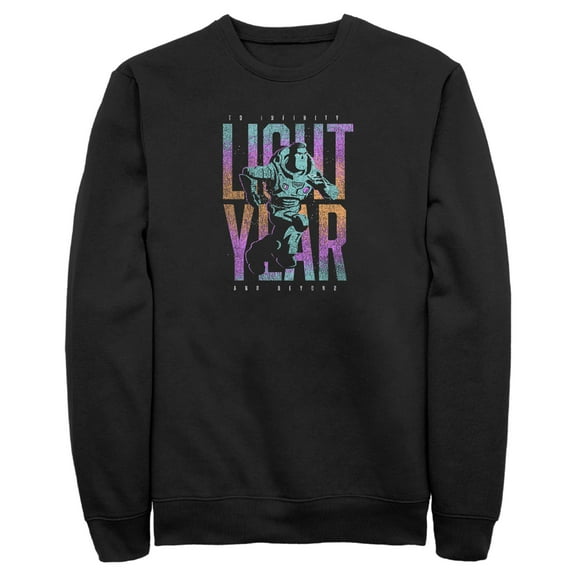 Men's Lightyear Colorful Logo  Sweatshirt Black 2X Large