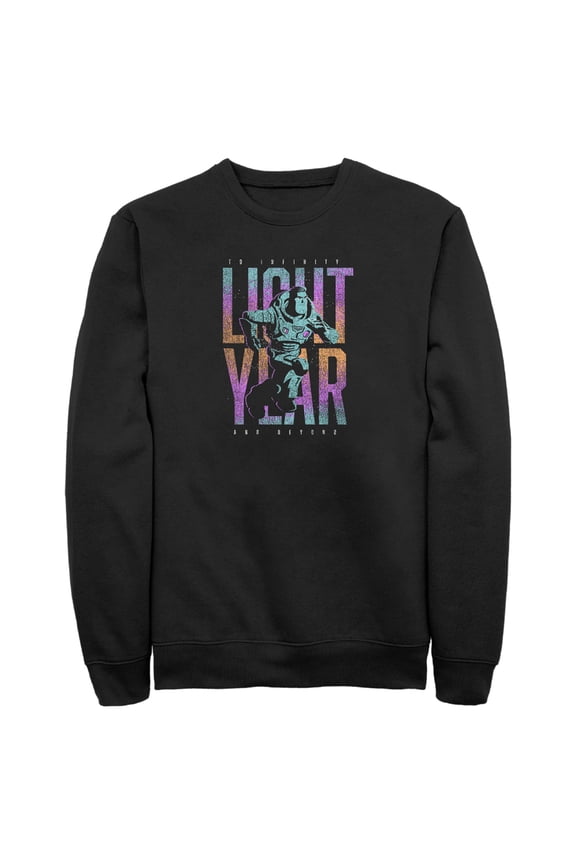 Men's Lightyear Colorful Logo Sweatshirt Black Large