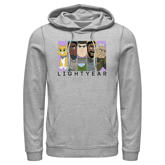 Men's Lightyear Group Panels Pull Over Hoodie Athletic Heather Medium
