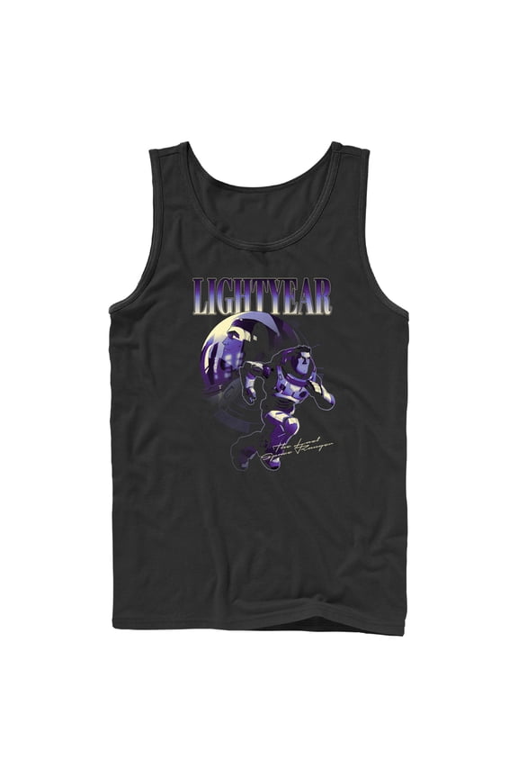 Men's Lightyear Hero Poster Tank Top Black Large