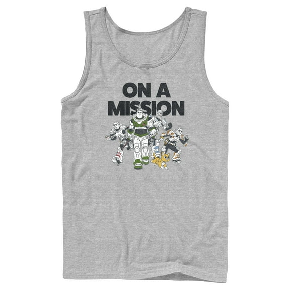 Men's Lightyear On a Mission Group Tank Top Athletic Heather Medium