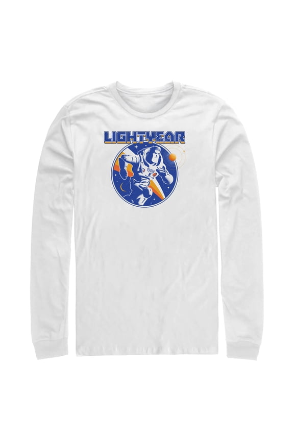 Men's Lightyear Retro Logo Long Sleeve Shirt White Large