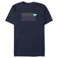 thumbnail image 1 of Men's Lightyear Stacked Colorful Logo  Graphic Tee Navy Blue Small, 1 of 5