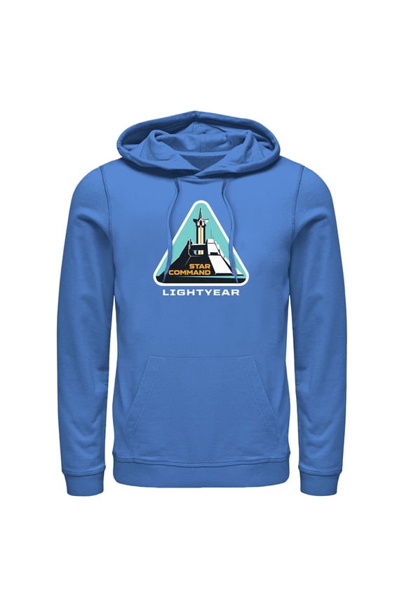 Men's Lightyear Star Command Launch  Pull Over Hoodie Royal Blue Small