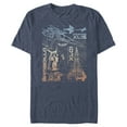 thumbnail image 1 of Men's Lightyear Star Command Ships  Graphic Tee Navy Blue Heather 2X Large, 1 of 4