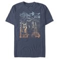 thumbnail image 1 of Men's Lightyear Star Command Ships  Graphic Tee Navy Blue Heather Large, 1 of 4
