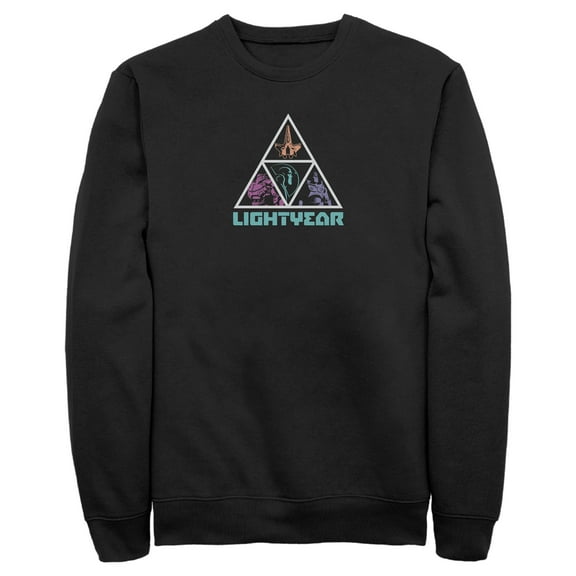 Men's Lightyear Triangle Logo  Sweatshirt Black Medium