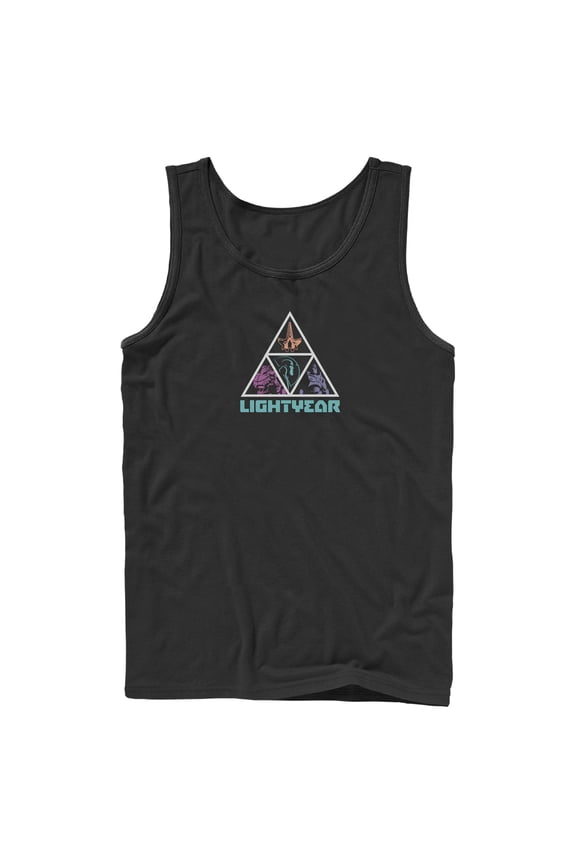 Men's Lightyear Triangle Logo Tank Top Black Medium