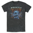 thumbnail image 1 of Men's Lilo & Stitch 80s Rocker Stitch Graphic Tee Black 2X Large, 1 of 4