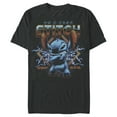 thumbnail image 1 of Men's Lilo & Stitch 80s Rocker Stitch Graphic Tee Black Small, 1 of 5