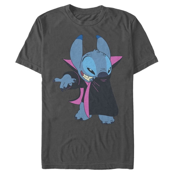 Men's Lilo & Stitch Alien Vampire Graphic Tee Charcoal 2X Large