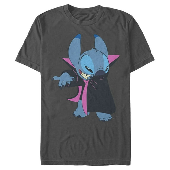 Men's Lilo & Stitch Alien Vampire Graphic Tee Charcoal X Large