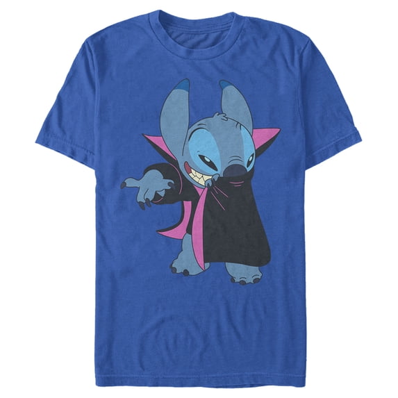 Men's Lilo & Stitch Alien Vampire Graphic Tee Royal Blue 3X Large