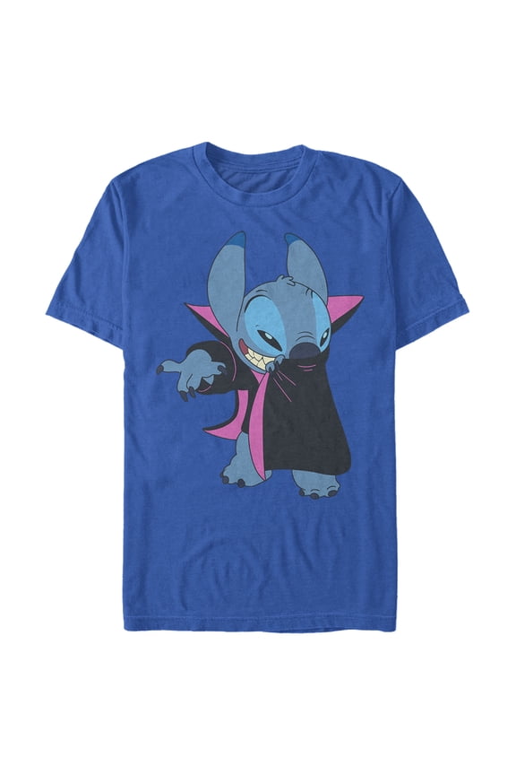 Men's Lilo & Stitch Alien Vampire Graphic Tee Royal Blue Large
