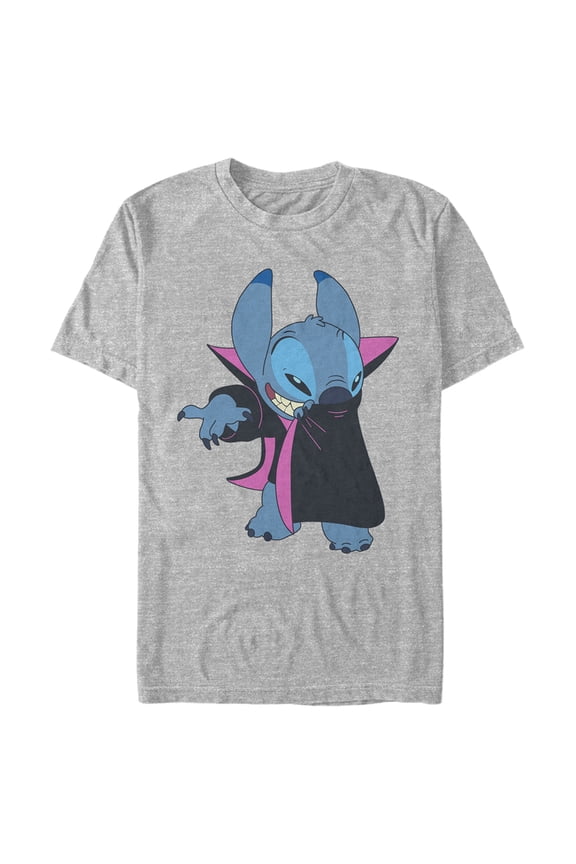 Men's Lilo & Stitch Alien Vampire, aka Stitch Graphic Tee Athletic Heather 3X Large