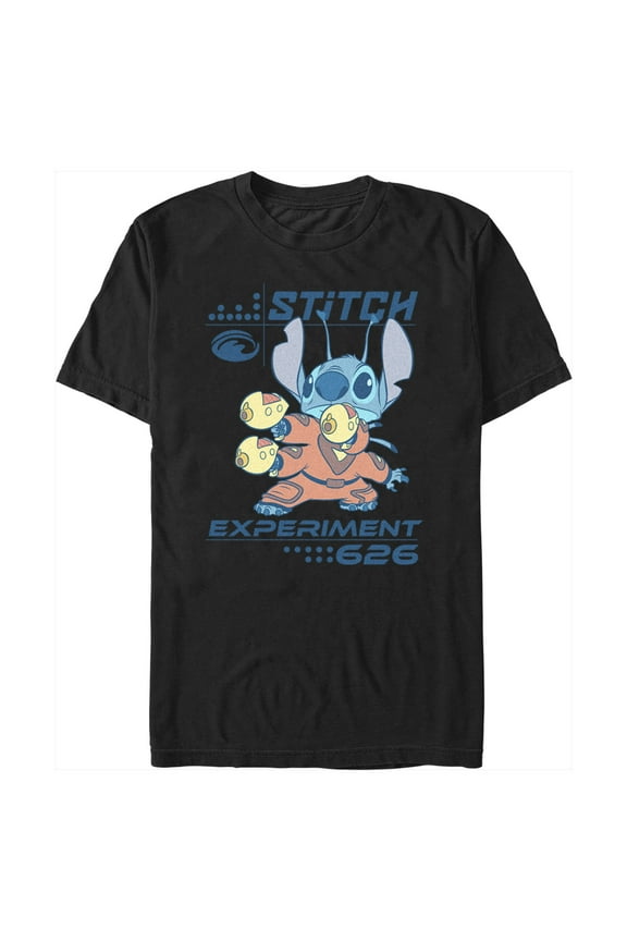 Men's Lilo & Stitch Armed and Ready Graphic Tee Black X Large