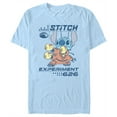 thumbnail image 1 of Men's Lilo & Stitch Armed and Ready Graphic Tee Light Blue 2X Large, 1 of 4